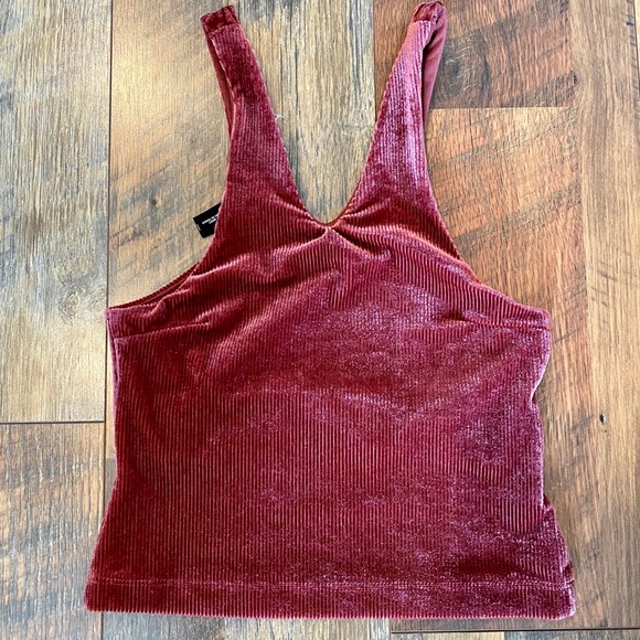 Urban Outfitters Tops - URBAN OUTFITTERS Out From Under Velvet Ribbed Crop